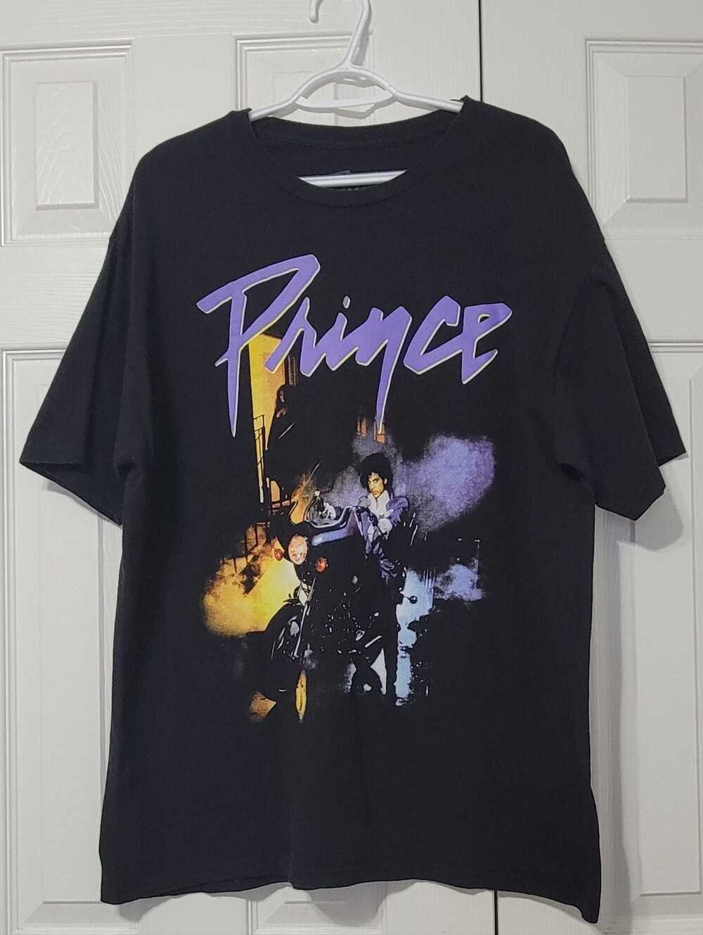 Prince Black Tee with Purple Rain Graphic